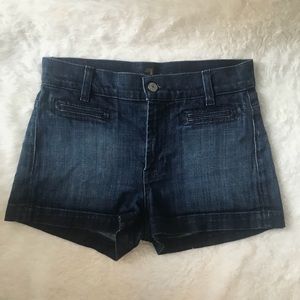 7 for All Mankind Dark Wash Shorts